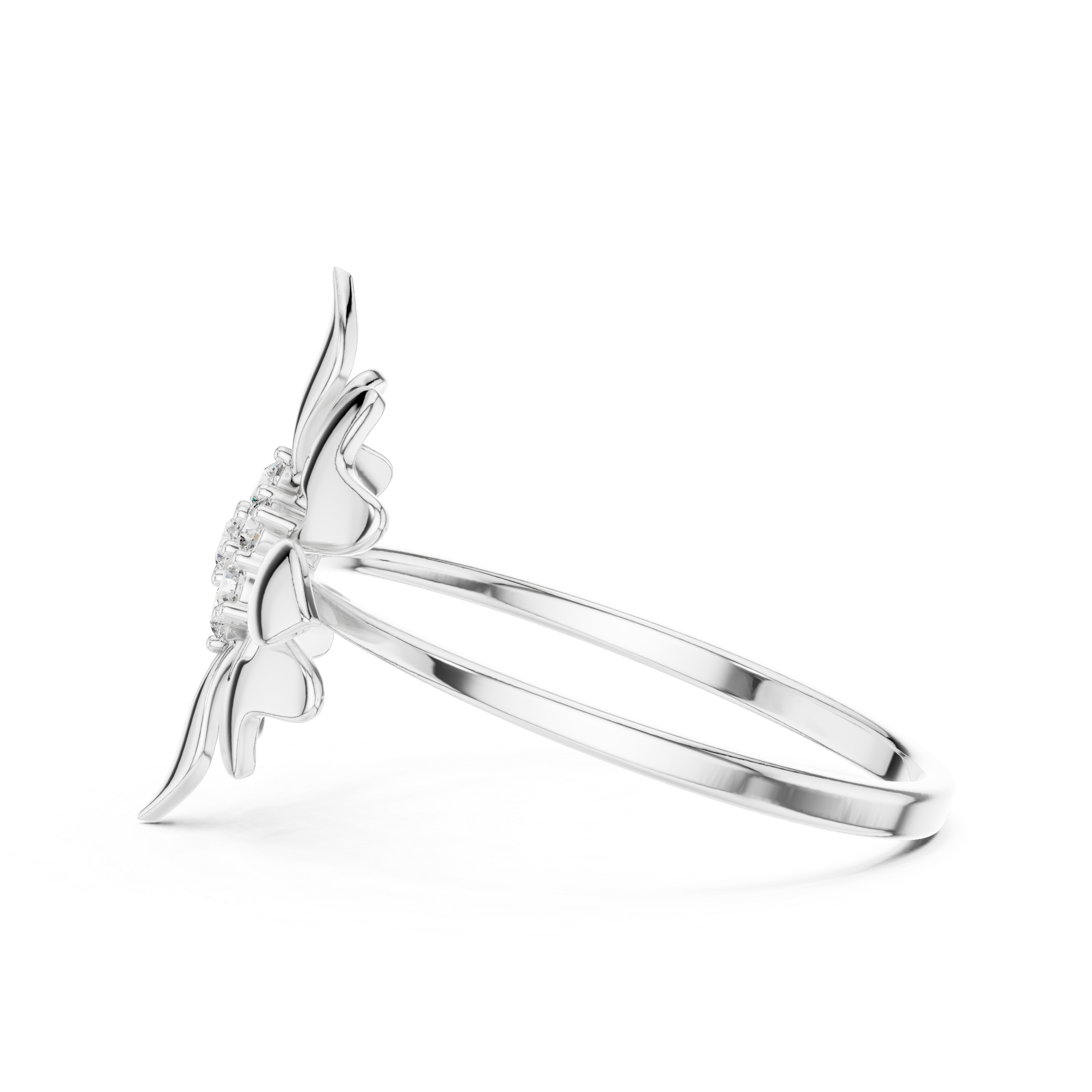 Floral Cluster Diamond Ring