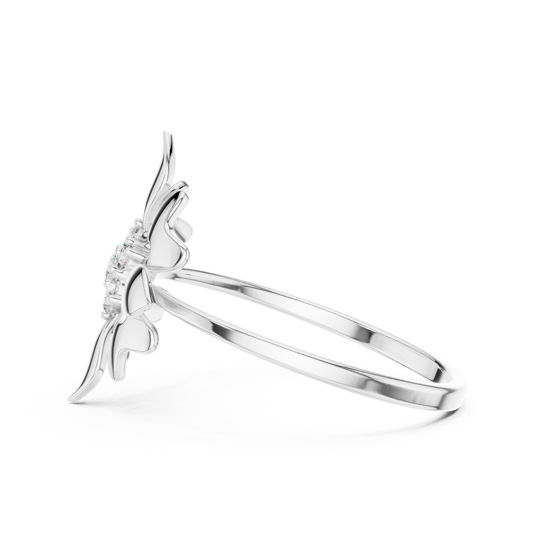 Floral Cluster Diamond Ring