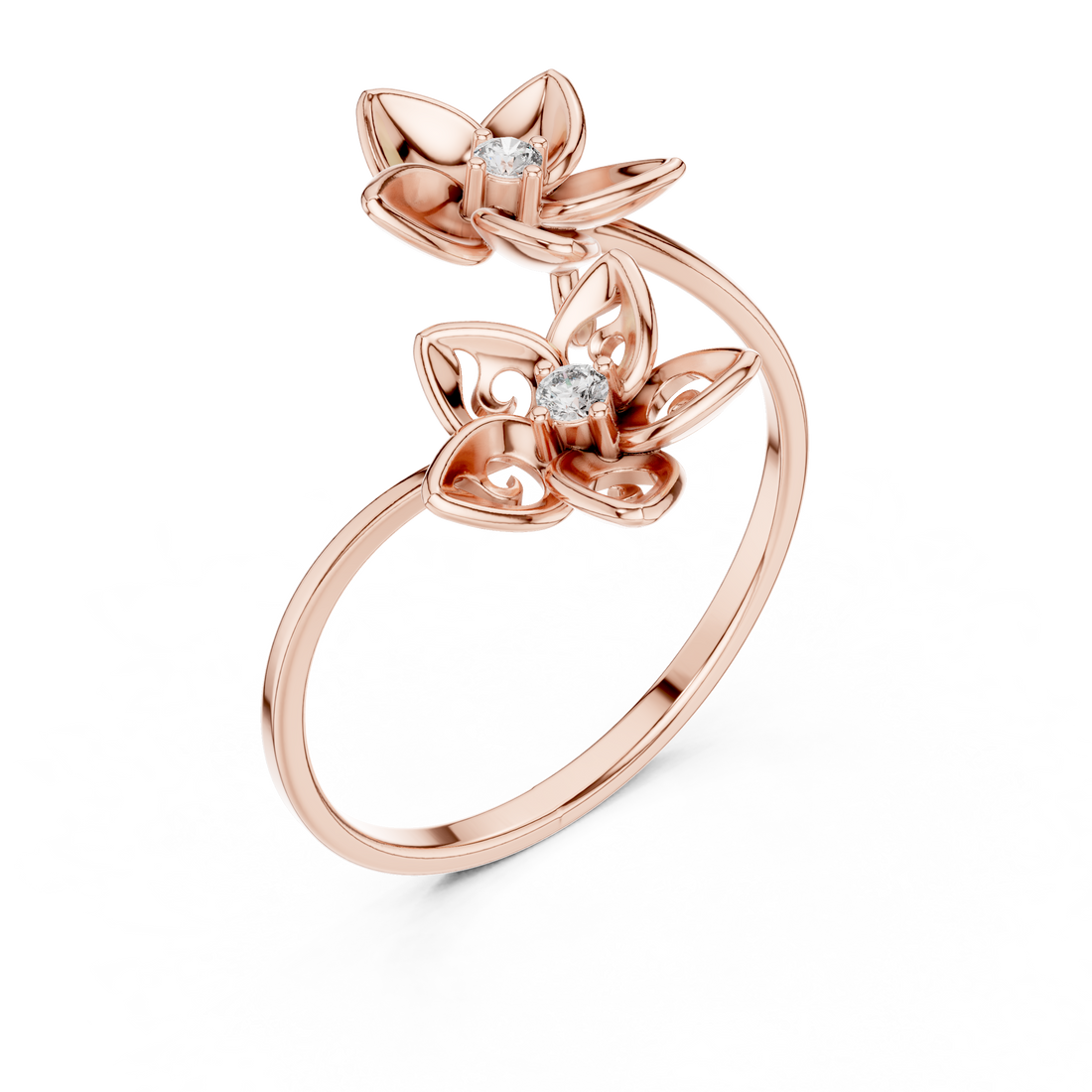 Blossom Dual-Flower Ring