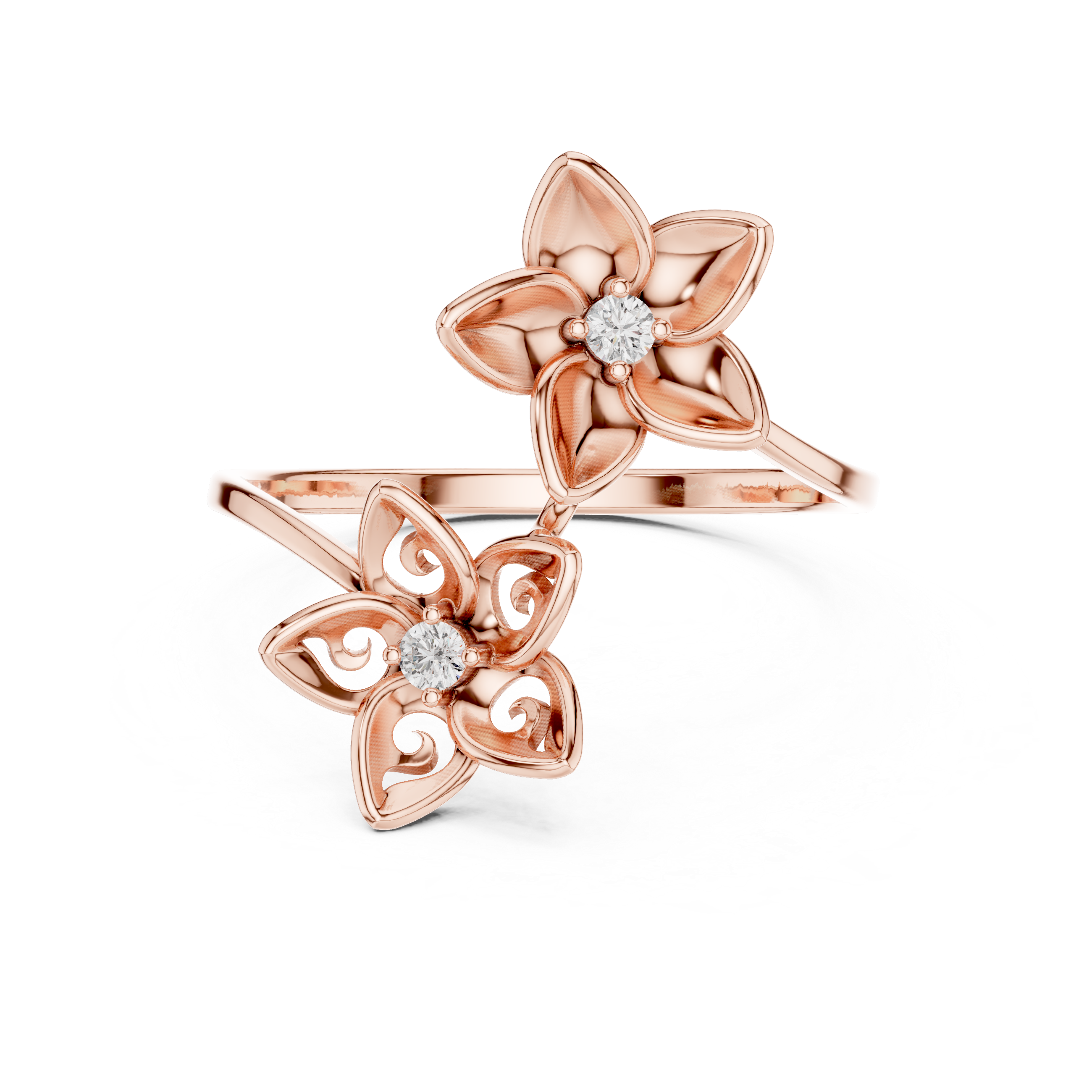 Blossom Dual-Flower Ring