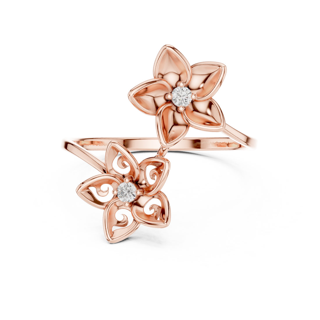 Blossom Dual-Flower Ring