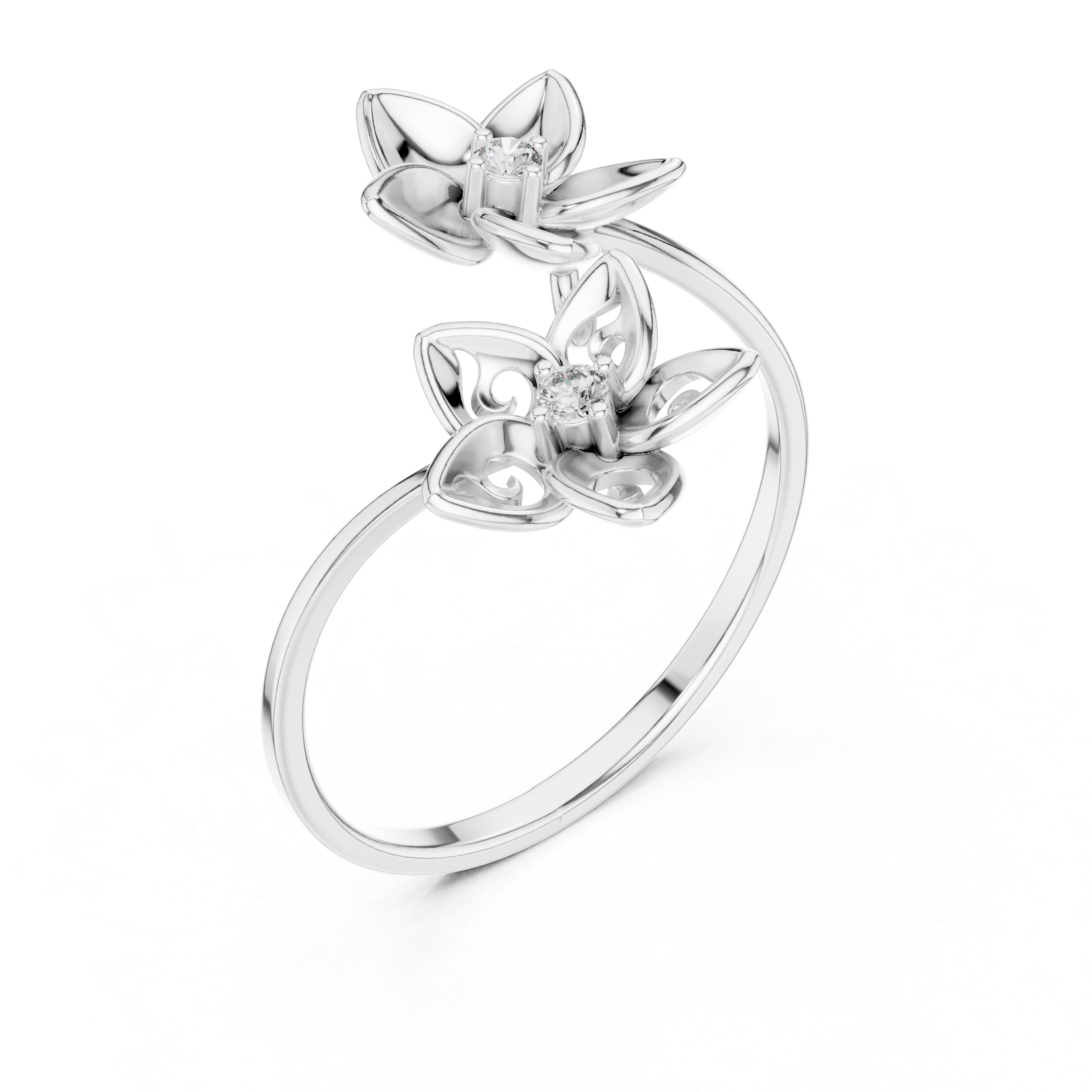 Blossom Dual-Flower Ring