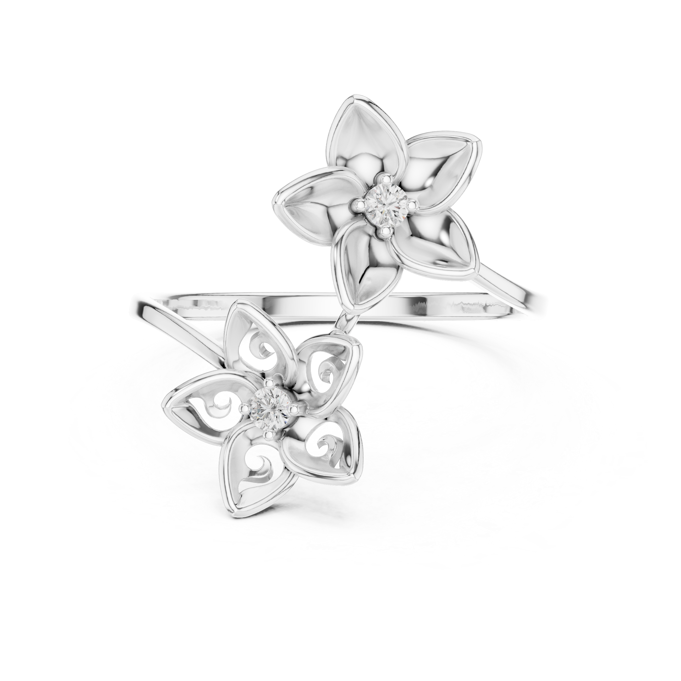 Blossom Dual-Flower Ring