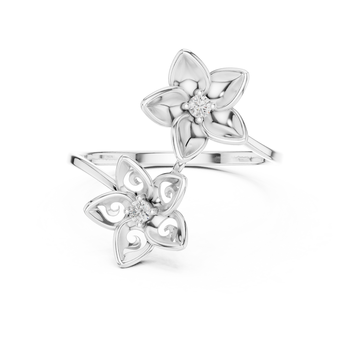 Blossom Dual-Flower Ring