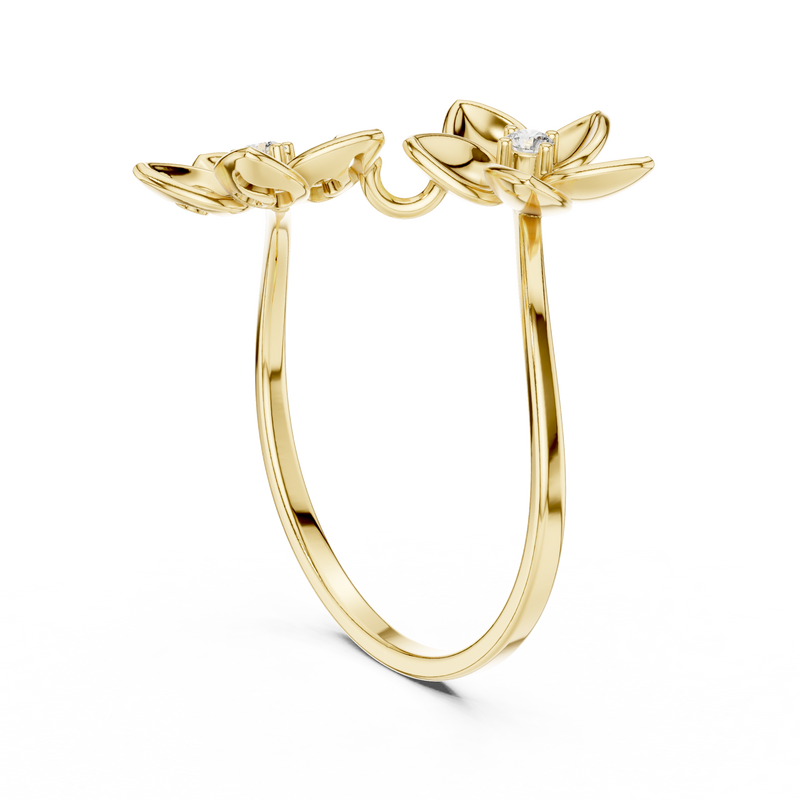Blossom Dual-Flower Ring