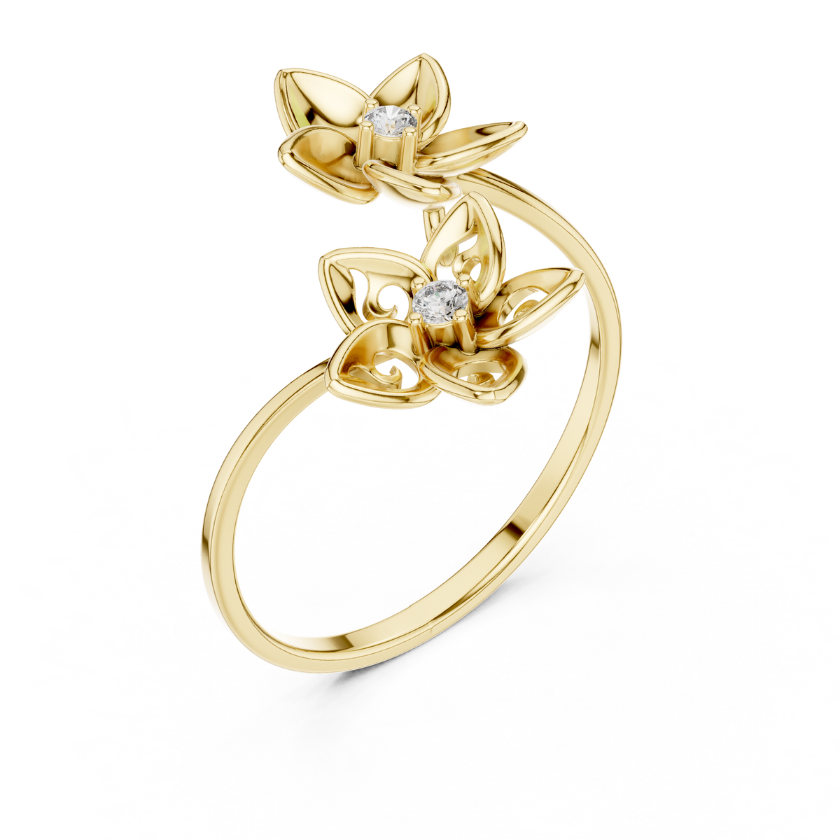 Blossom Dual-Flower Ring
