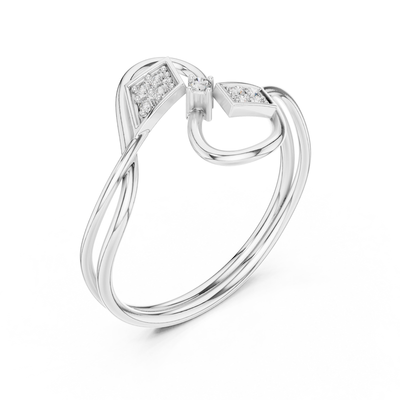 Infinity Swirl Diamond Ring