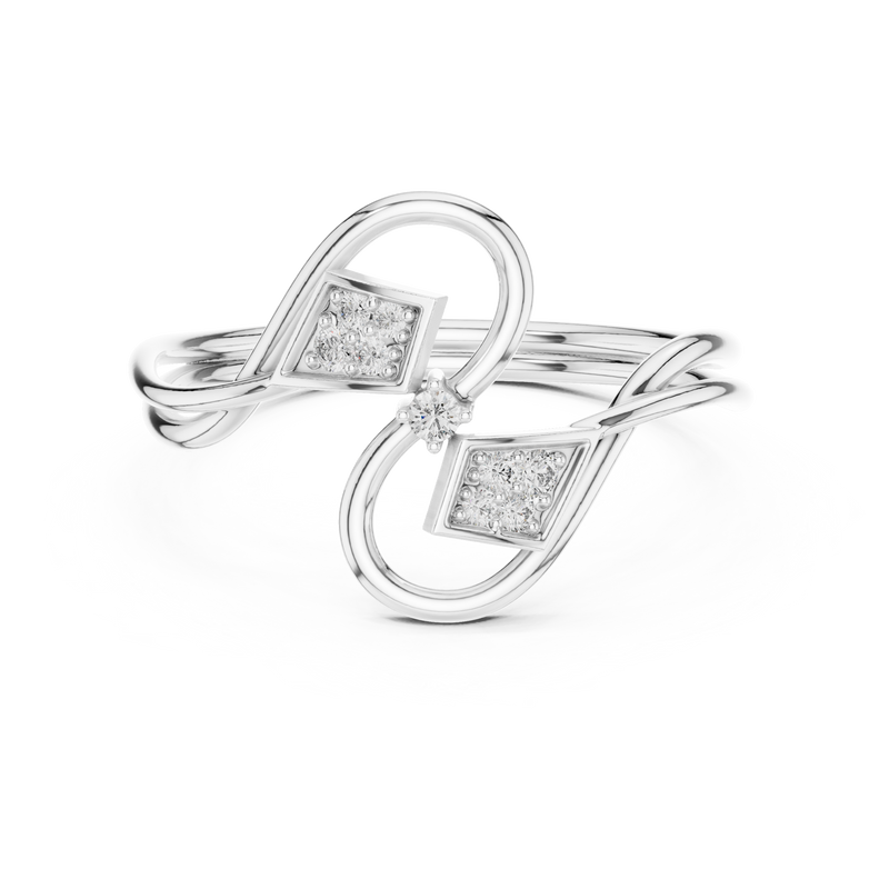 Infinity Swirl Diamond Ring