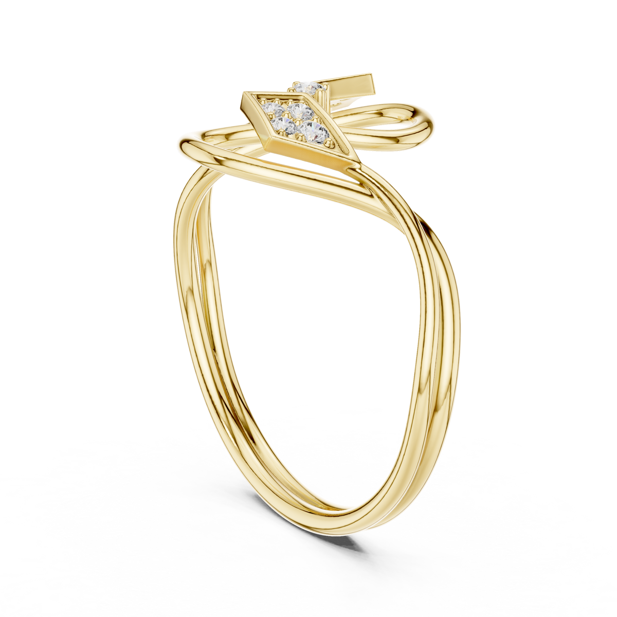 Infinity Swirl Diamond Ring