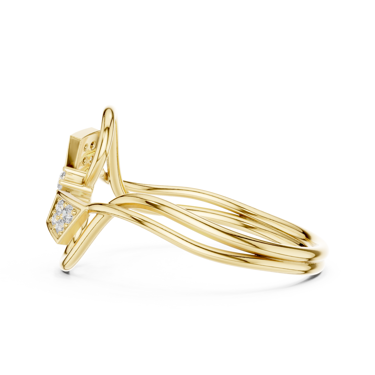 Infinity Swirl Diamond Ring