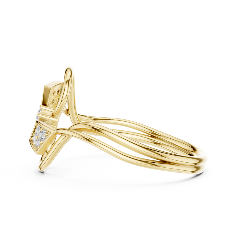 Infinity Swirl Diamond Ring