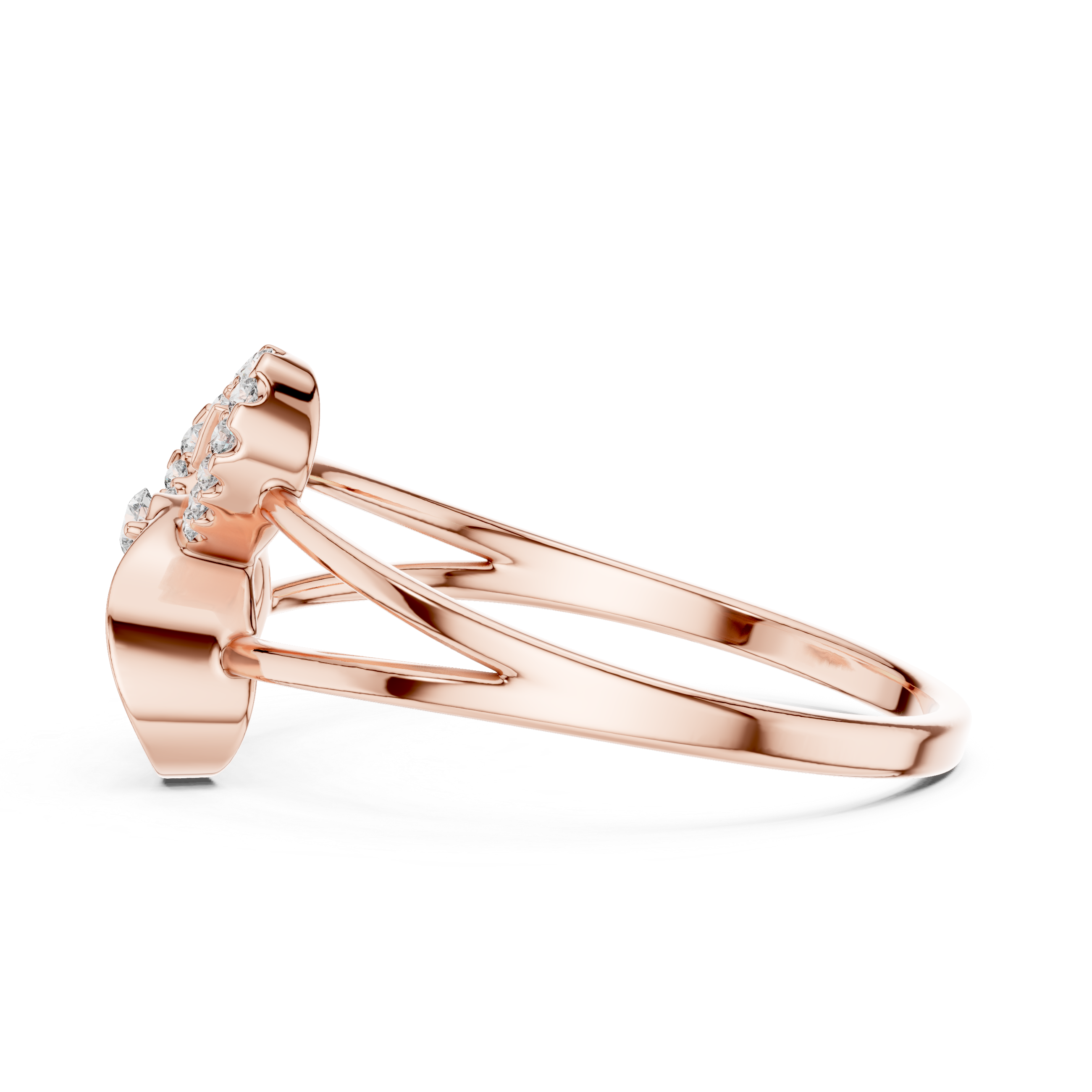 Sparkling Butterfly Diamond Ring