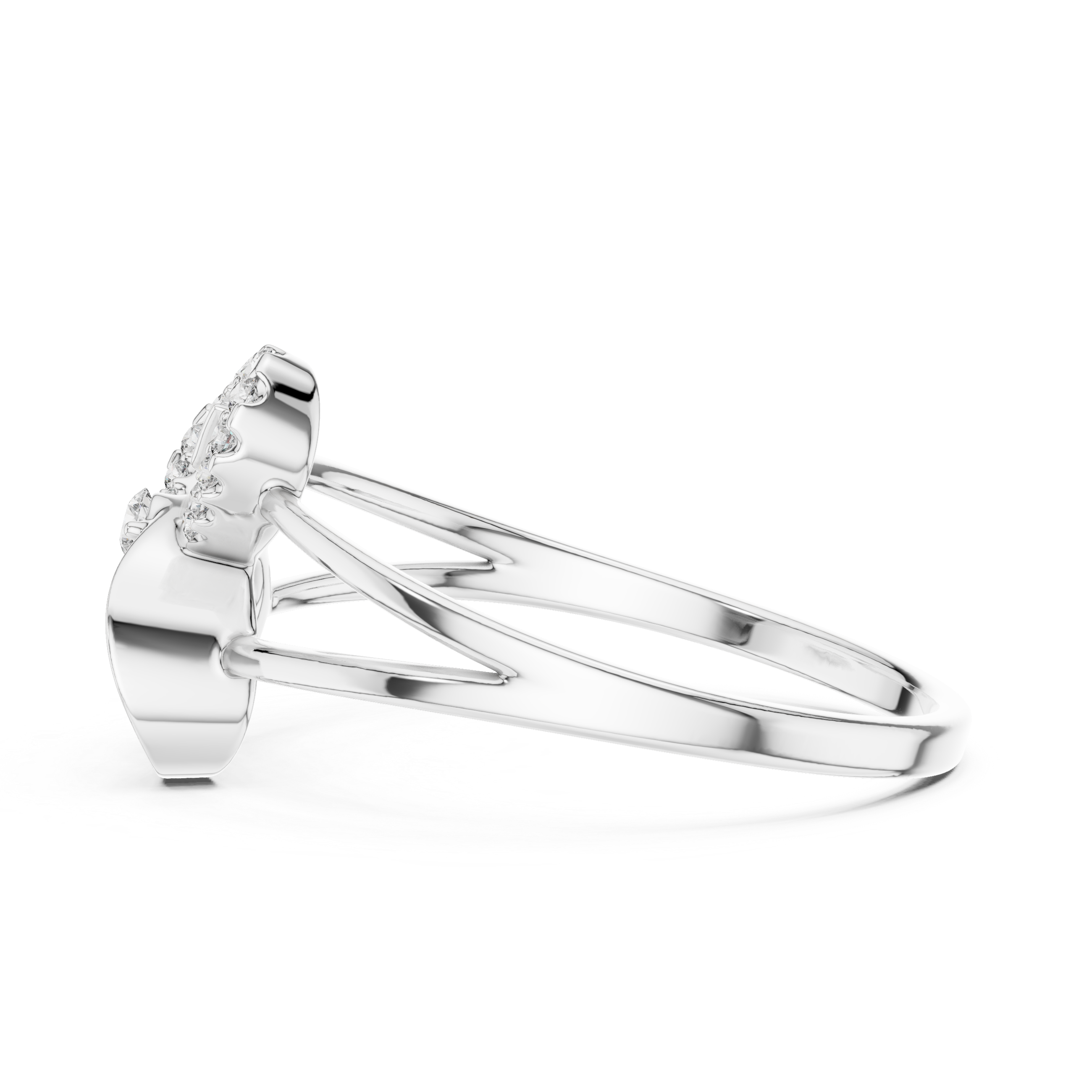 Sparkling Butterfly Diamond Ring