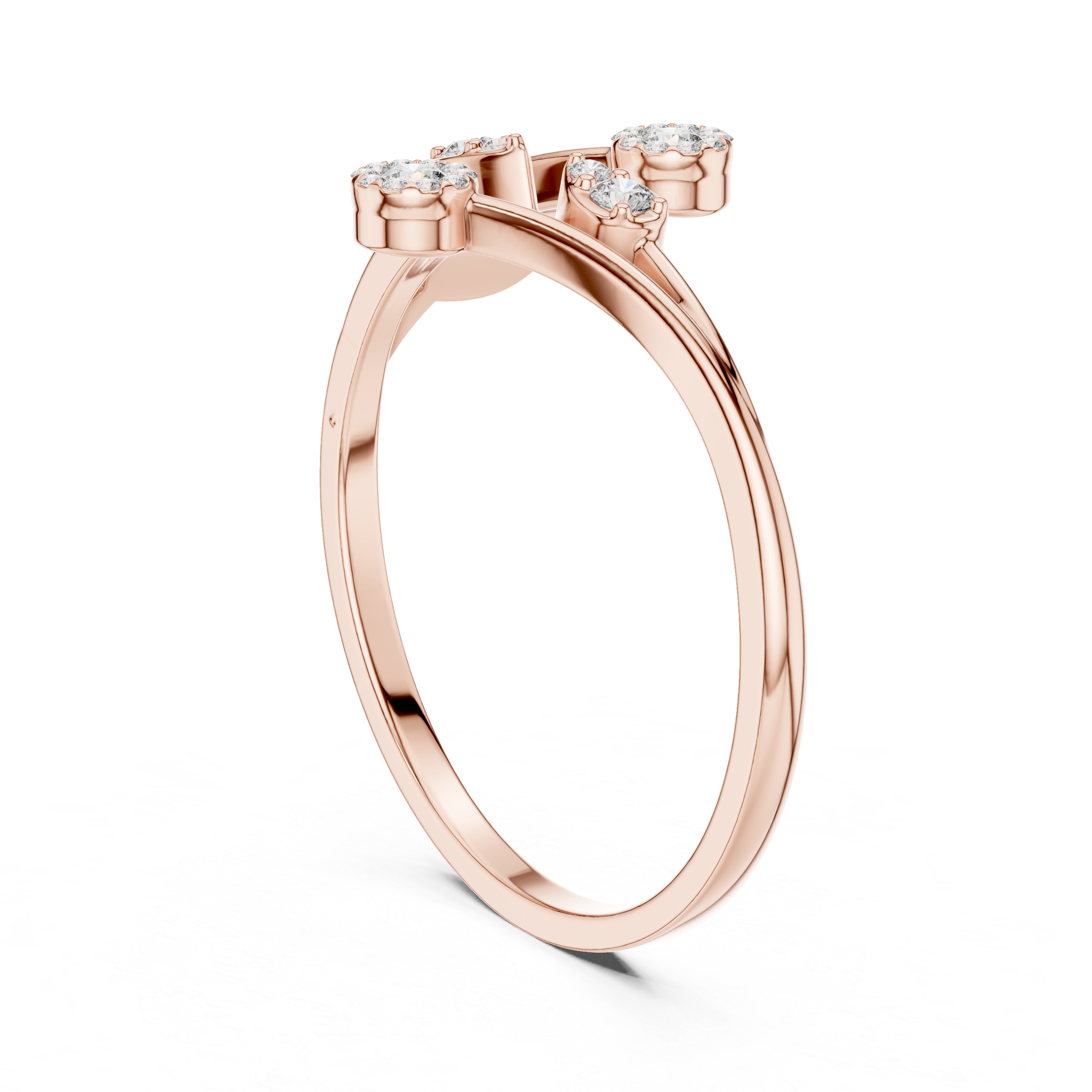 Floral Cluster Diamond Ring