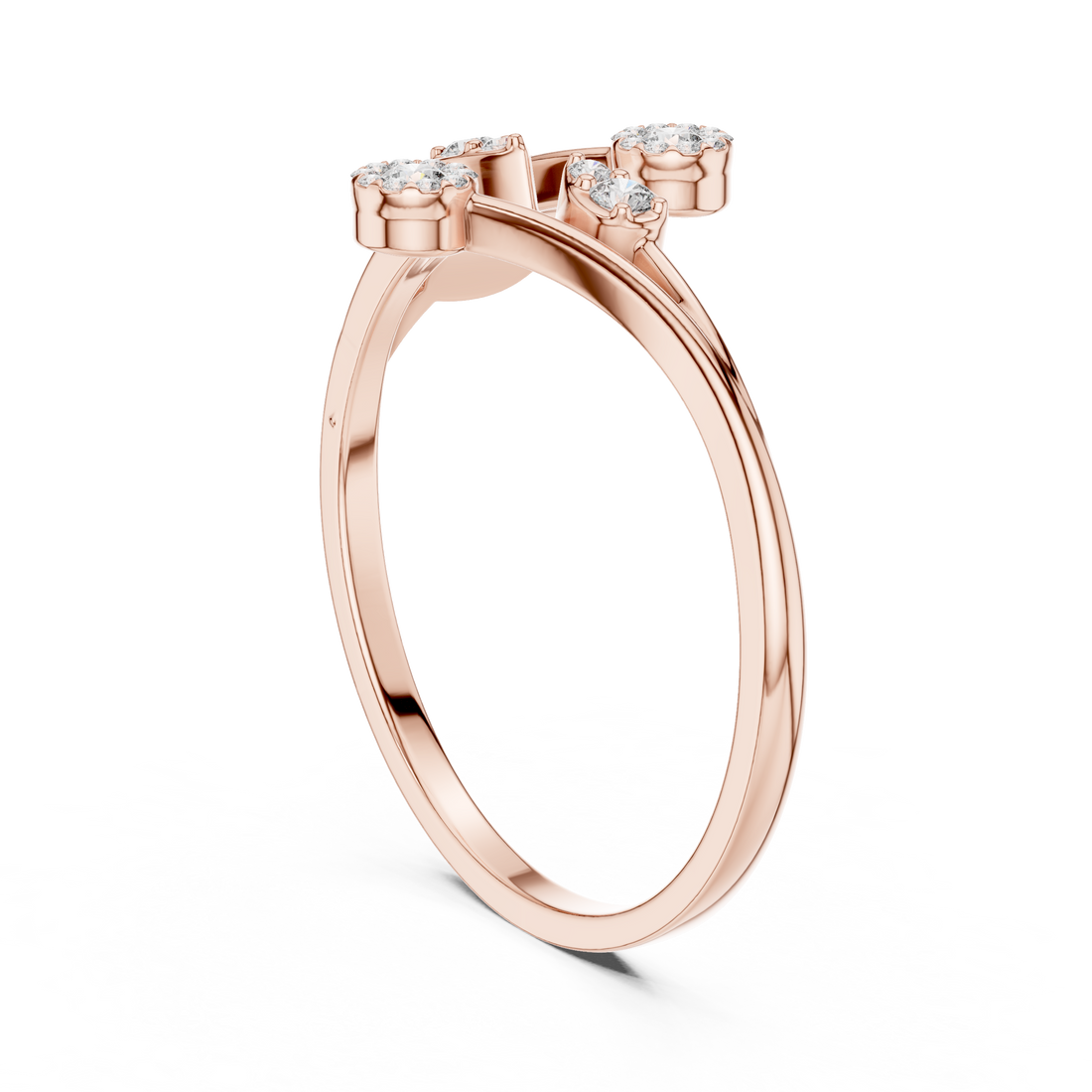 Floral Cluster Diamond Ring