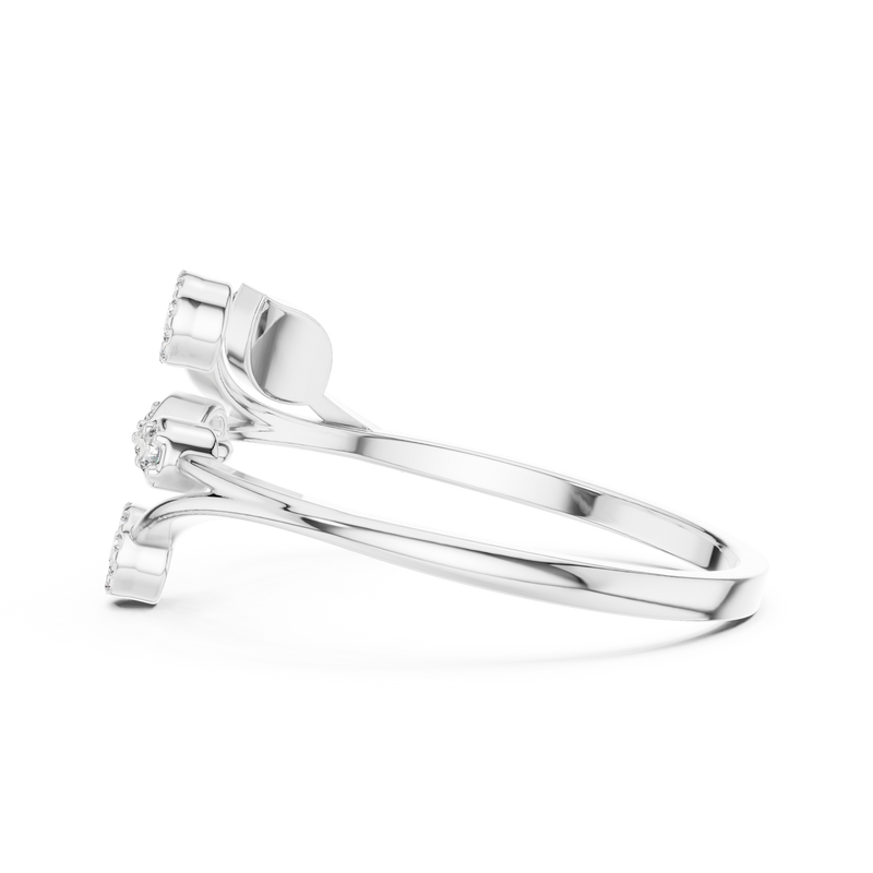 Floral Cluster Diamond Ring