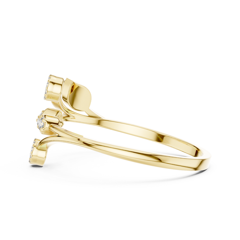 Floral Cluster Diamond Ring