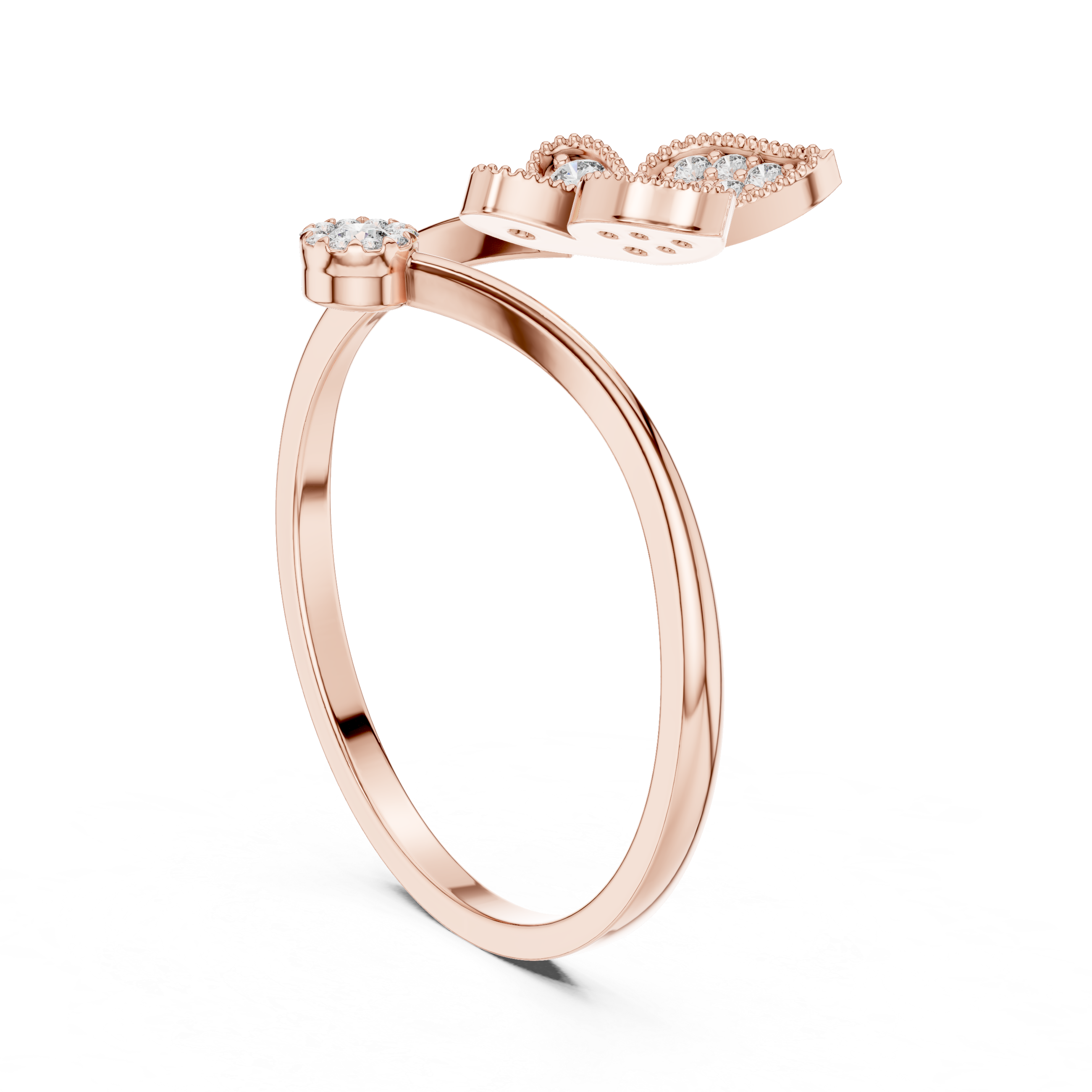 Butterfly Sparkle Diamond Ring