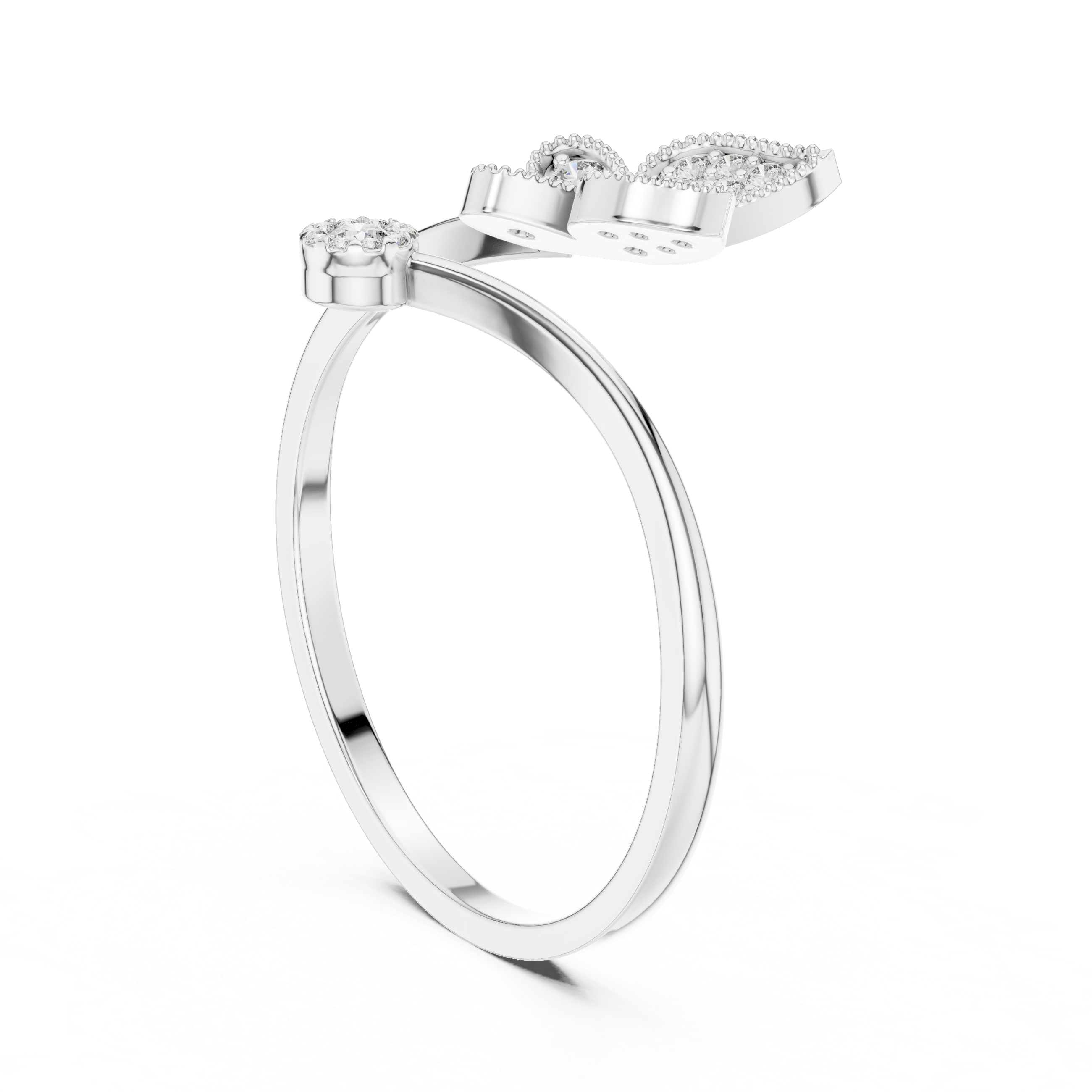 Butterfly Sparkle Diamond Ring