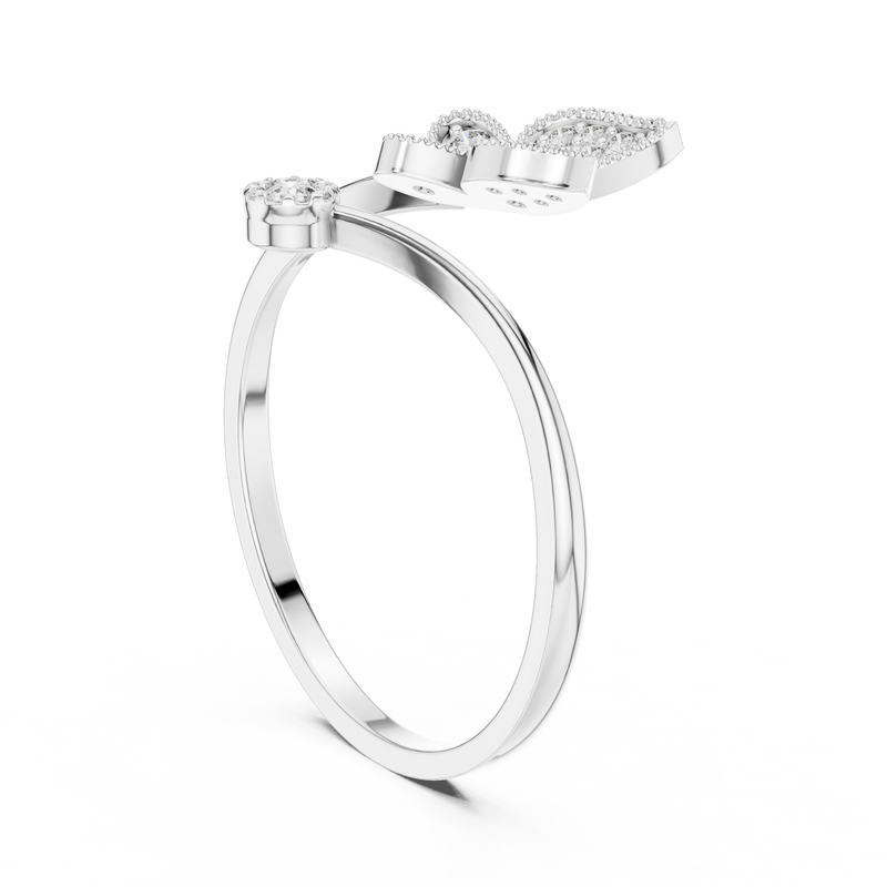 Butterfly Sparkle Diamond Ring