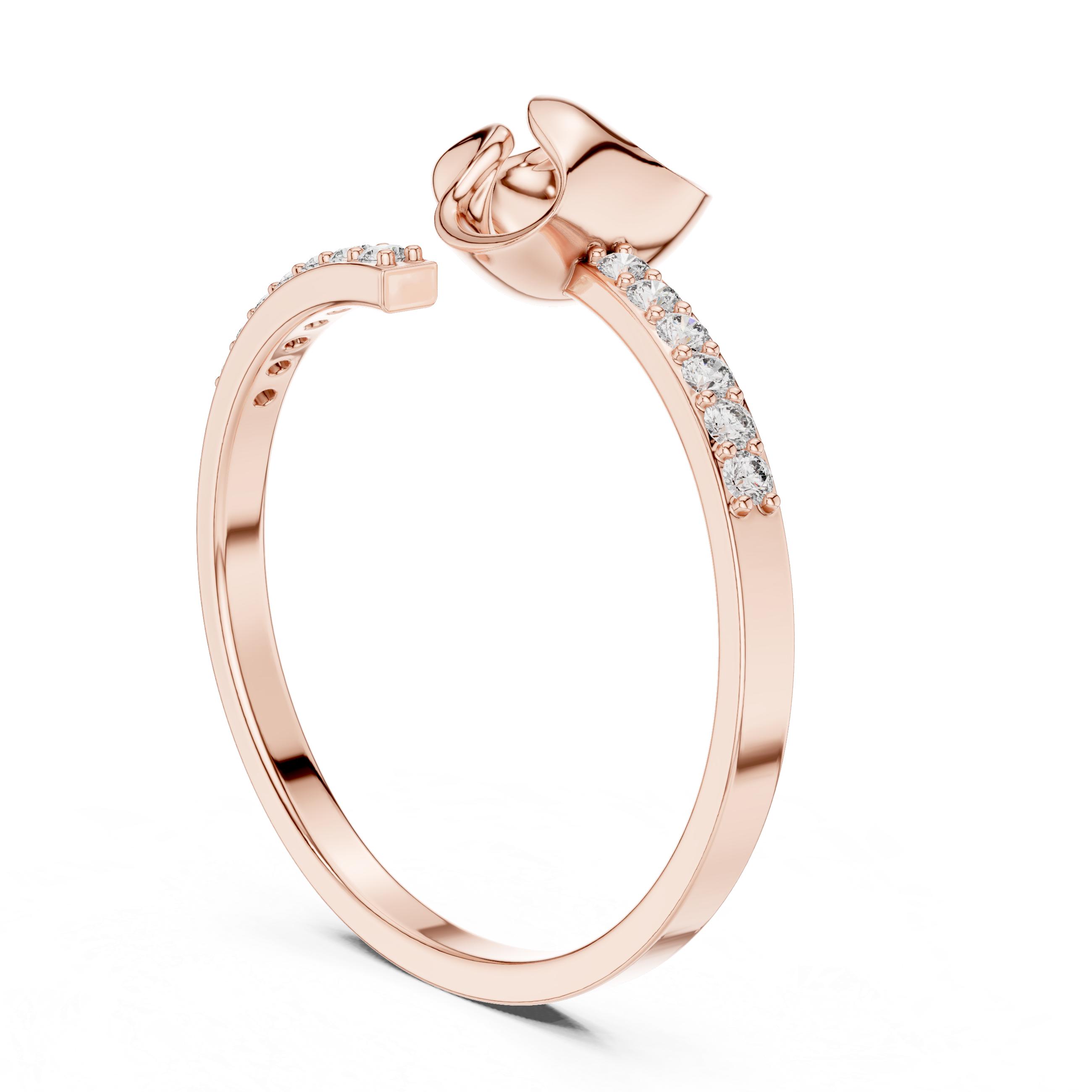 Dainty Crossover Ring