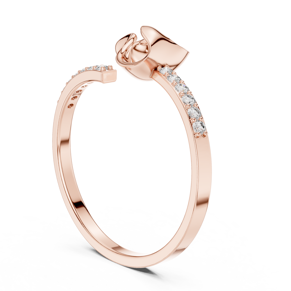 Dainty Crossover Ring