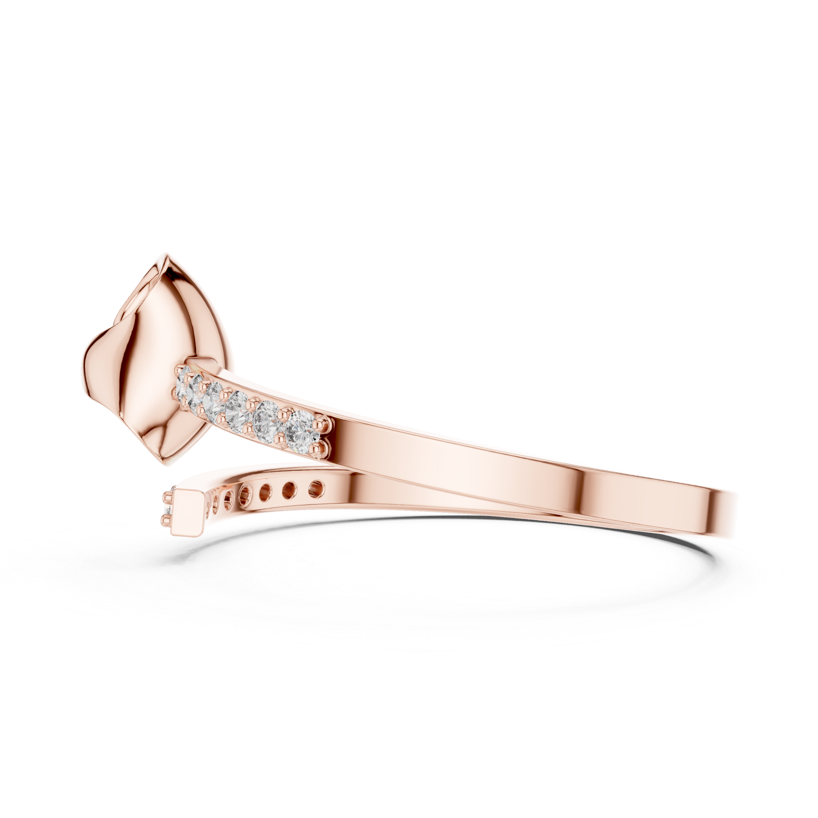 Dainty Crossover Ring