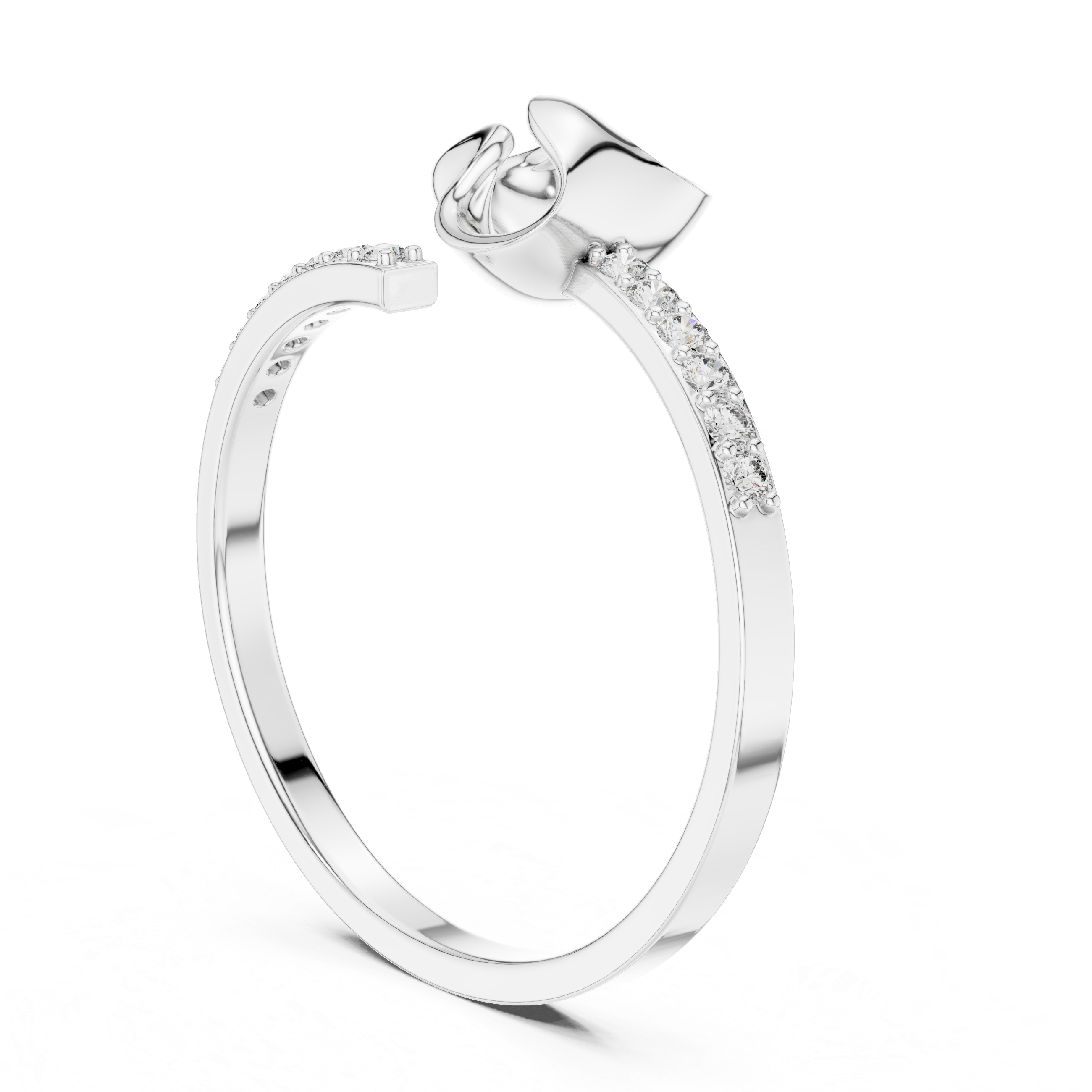 Dainty Crossover Ring