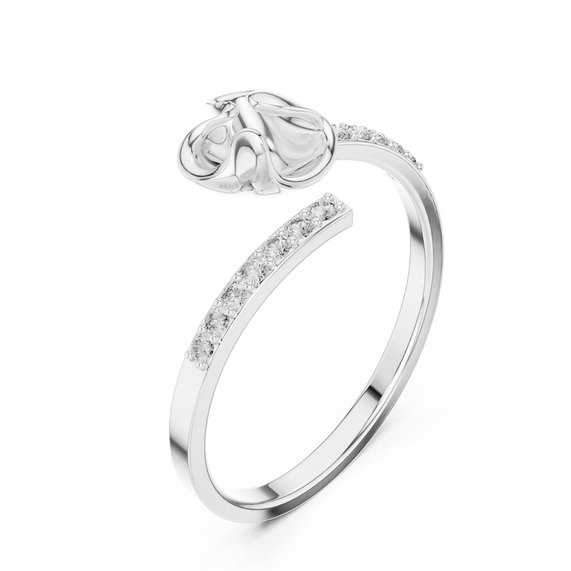 Dainty Crossover Ring