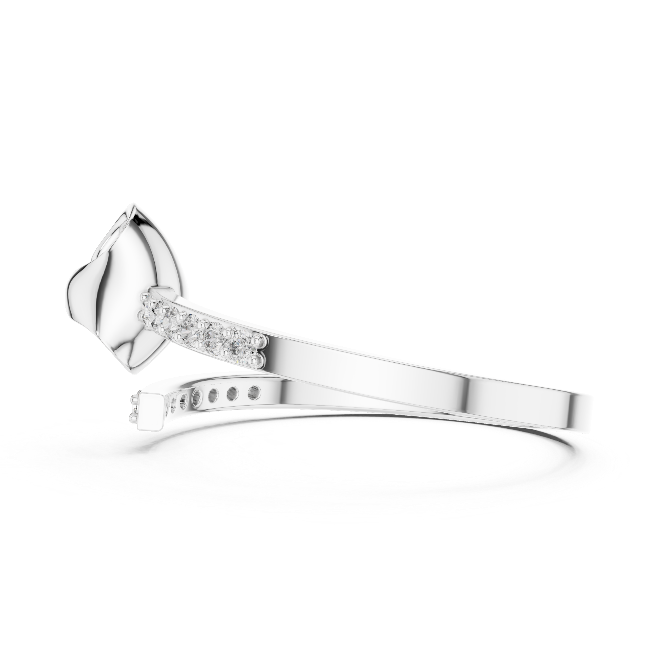 Dainty Crossover Ring