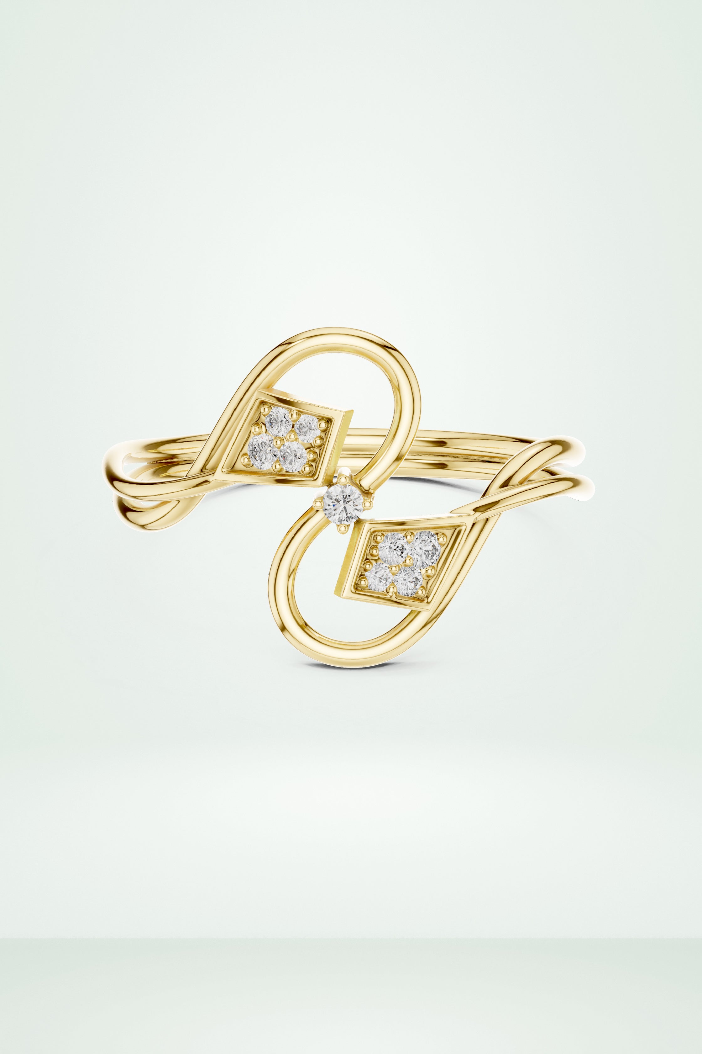 Infinity Swirl Diamond Ring