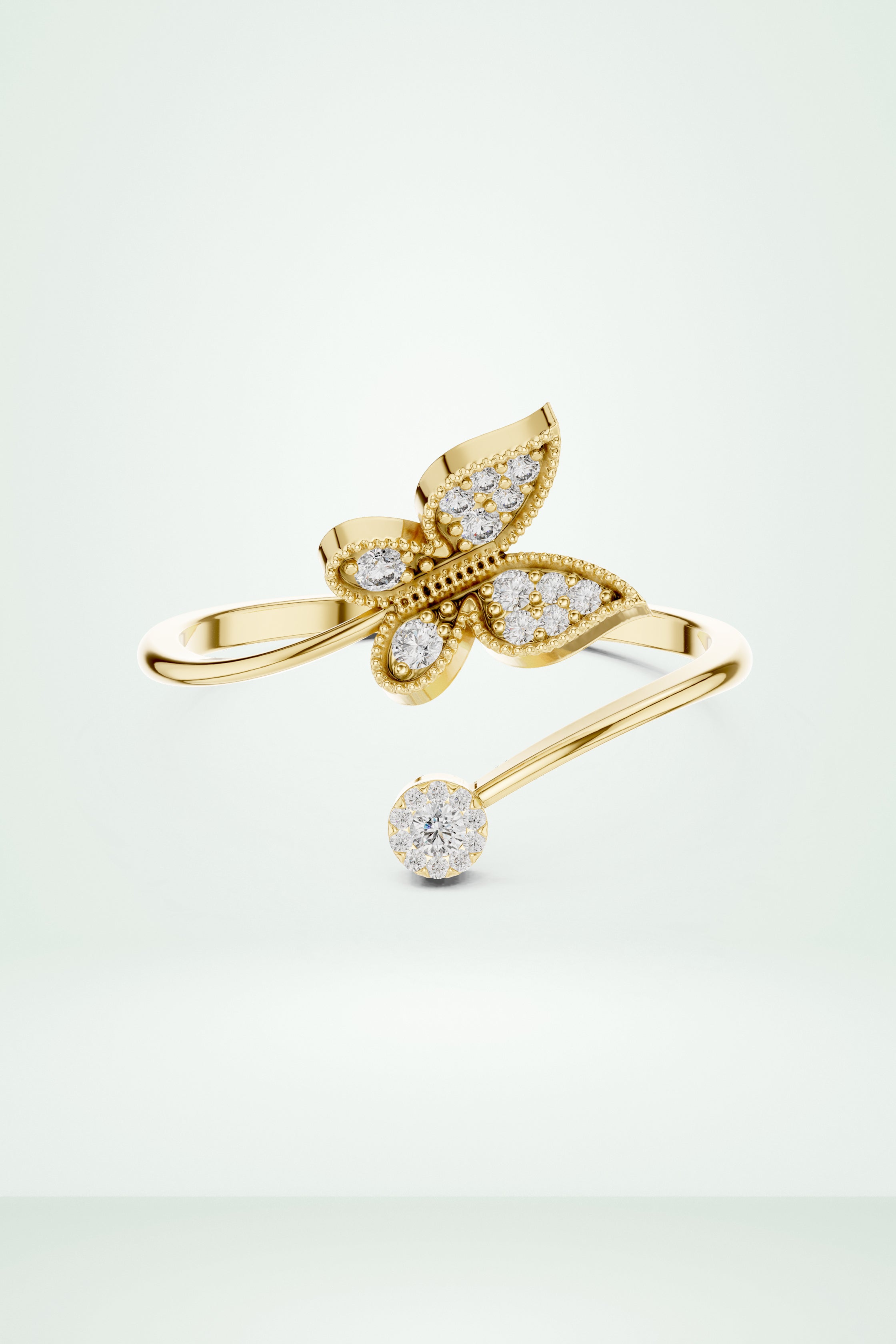 Butterfly Sparkle Diamond Ring