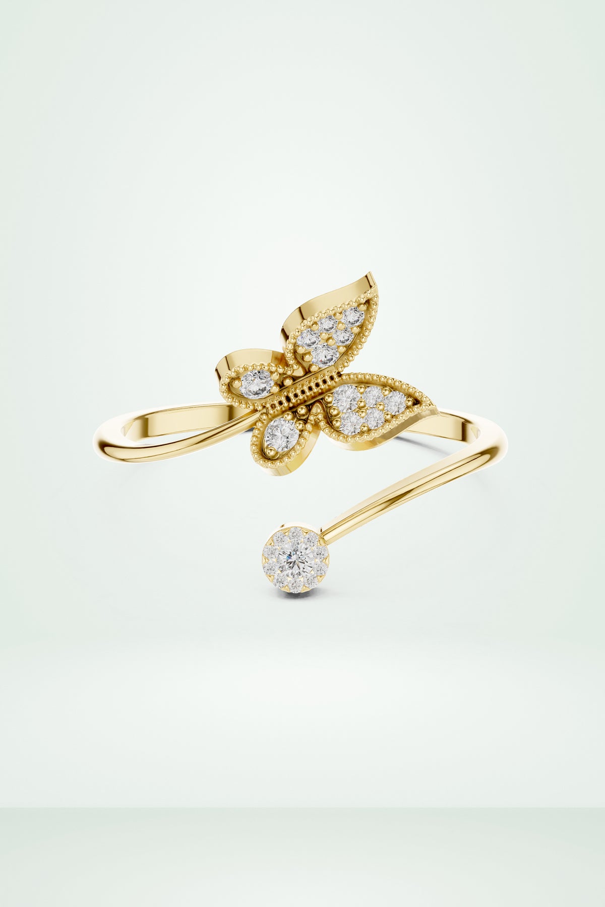Butterfly Sparkle Diamond Ring