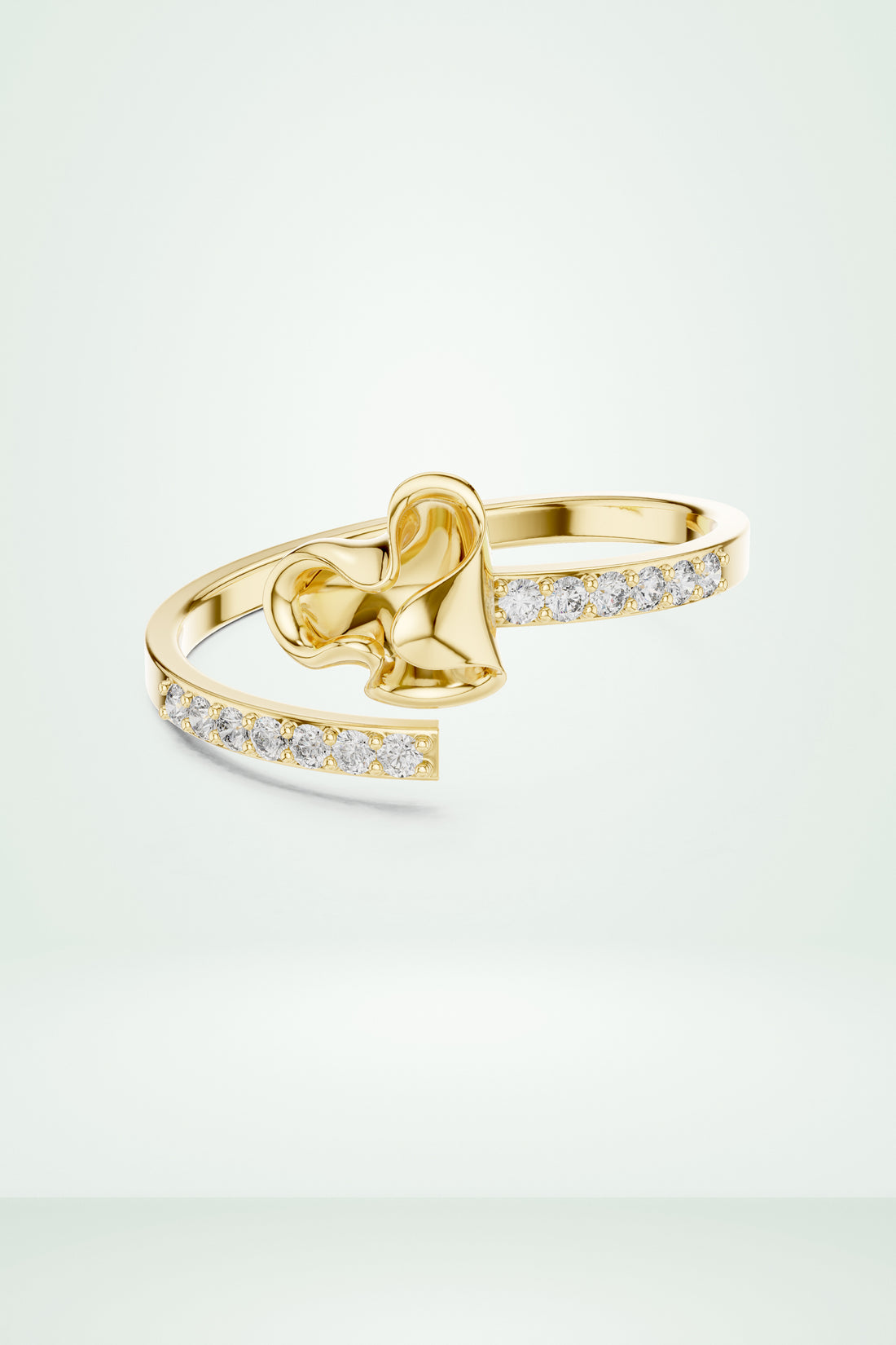 Dainty Crossover Ring