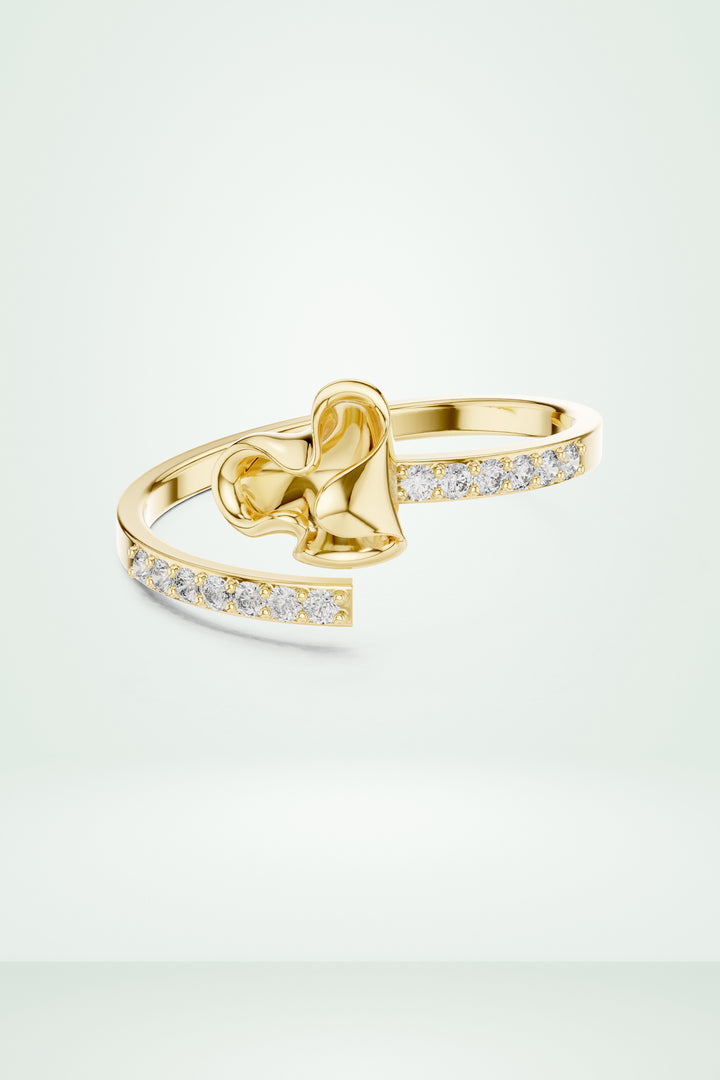 Dainty Crossover Ring