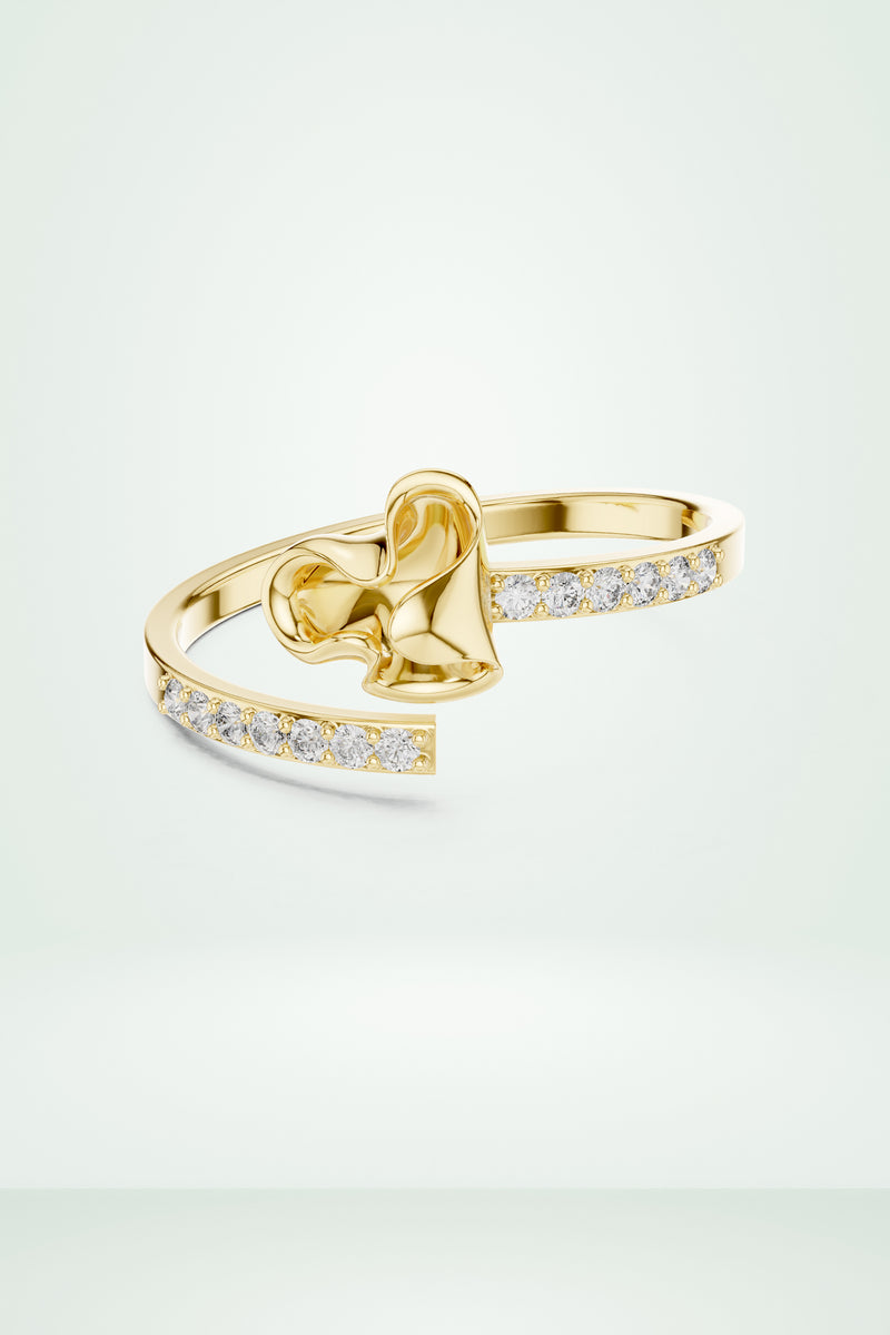 Dainty Crossover Ring