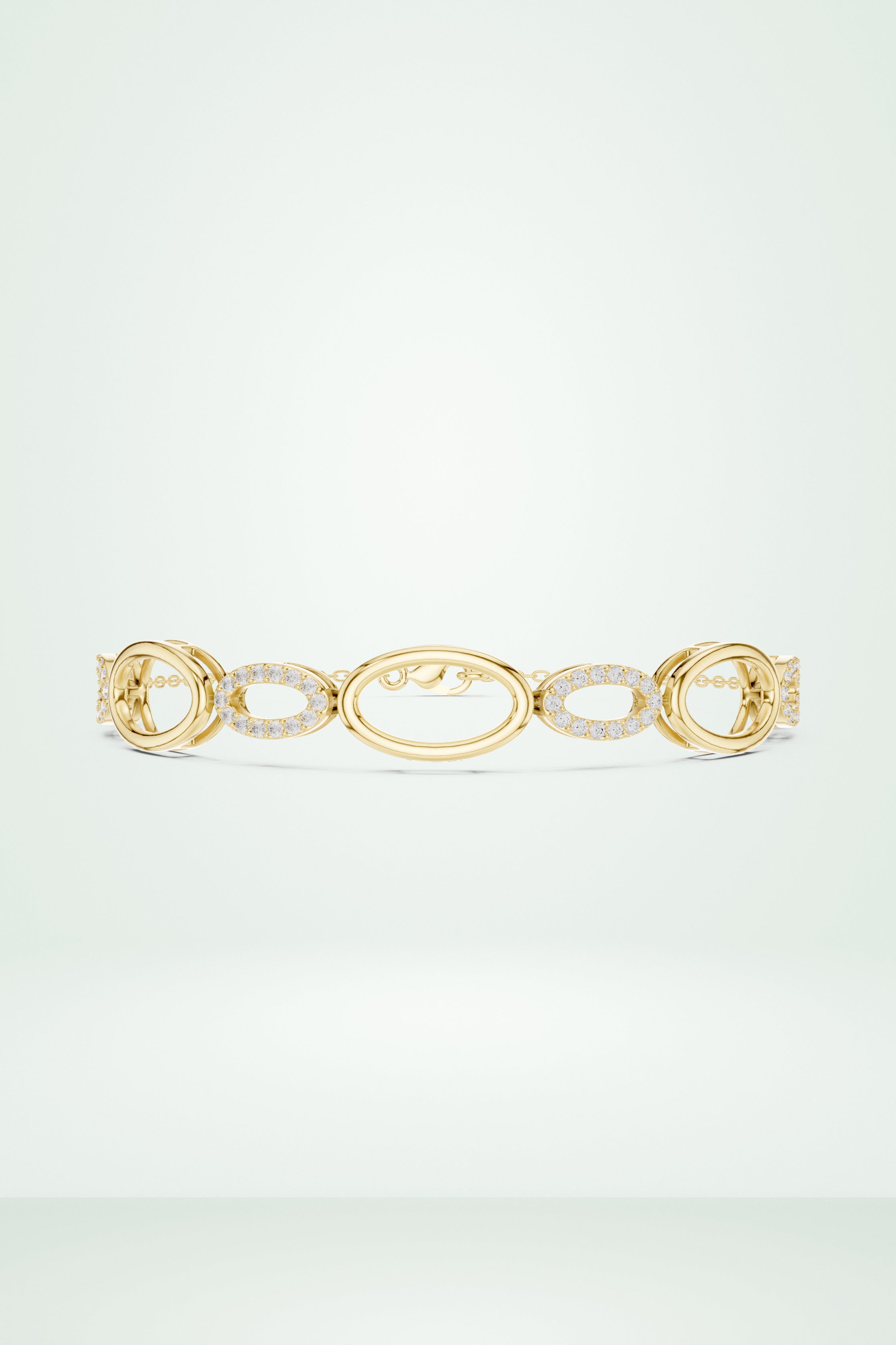 Signature Open Link Pave Bracelet