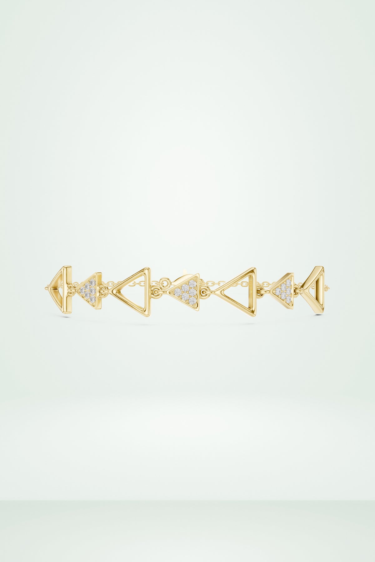 Avant-Garde Triangle Link Bracelet