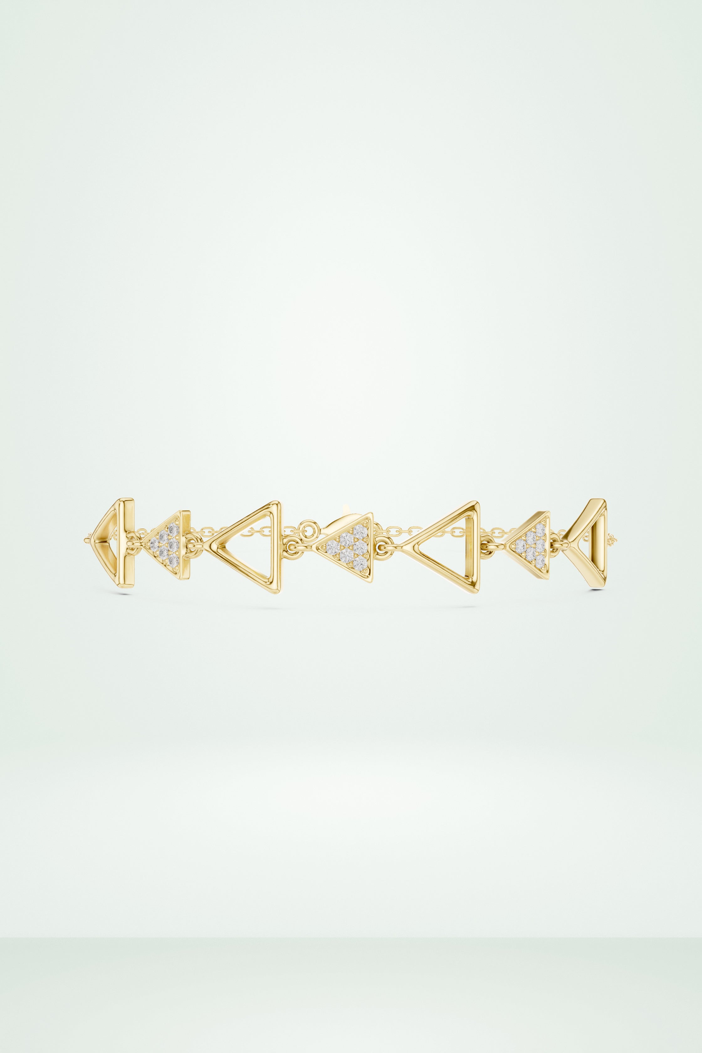 Avant-Garde Triangle Link Bracelet