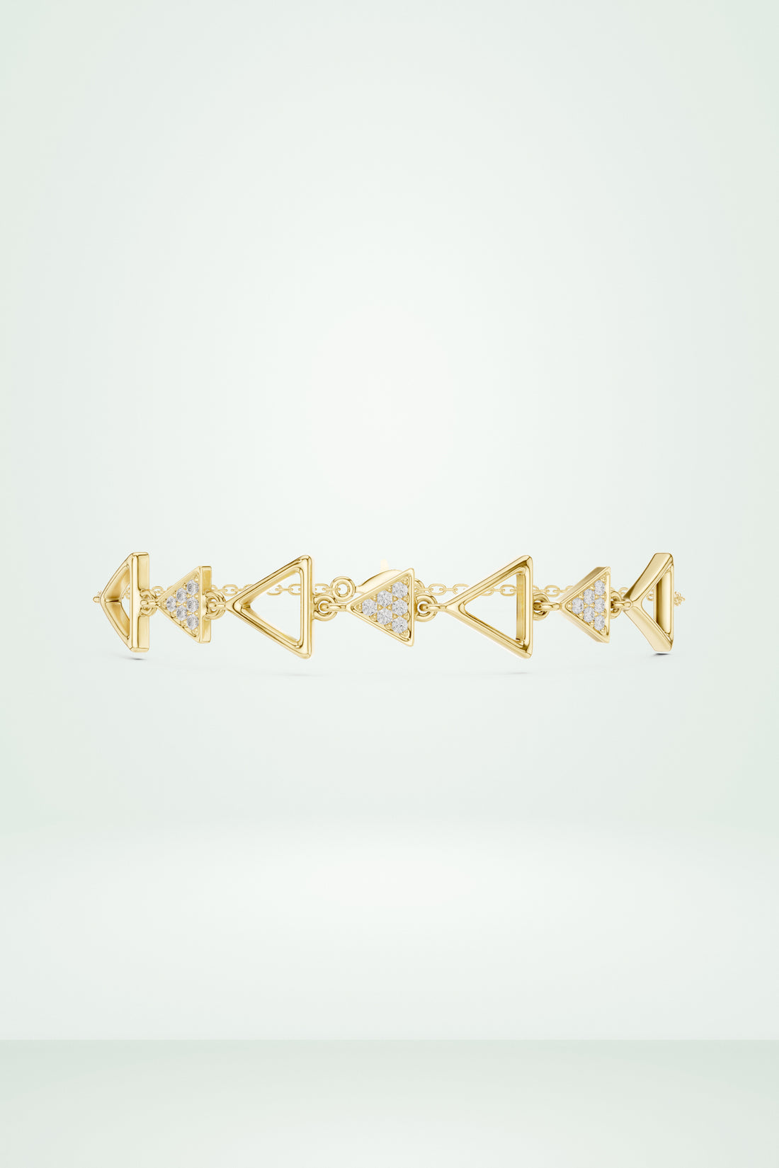 Avant-Garde Triangle Link Bracelet