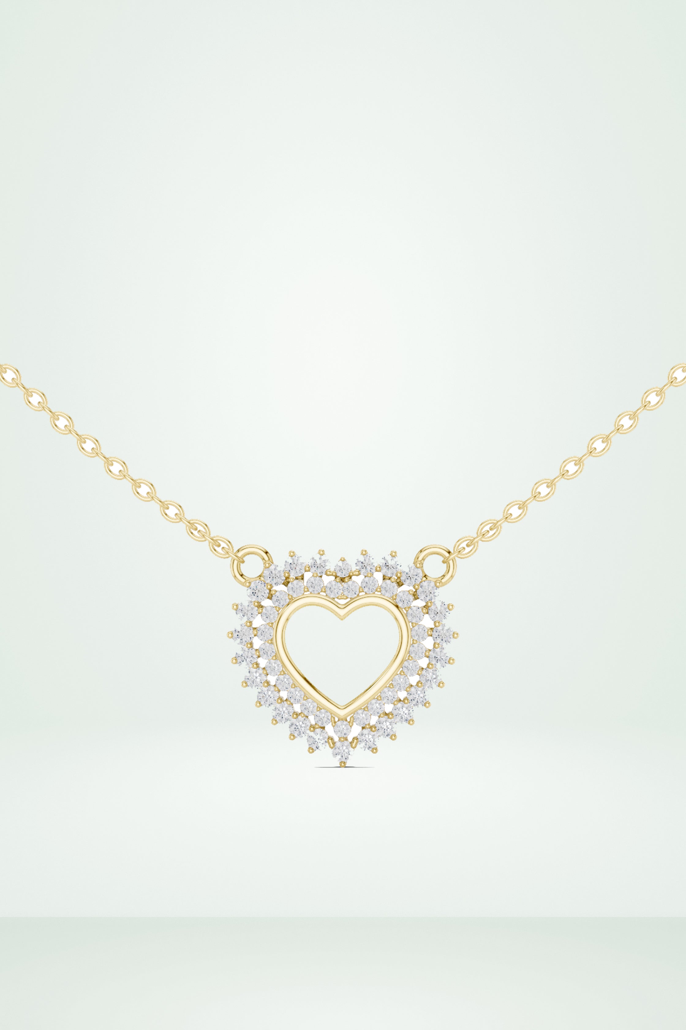 Romantic Diamond-Accent Heart Pendant