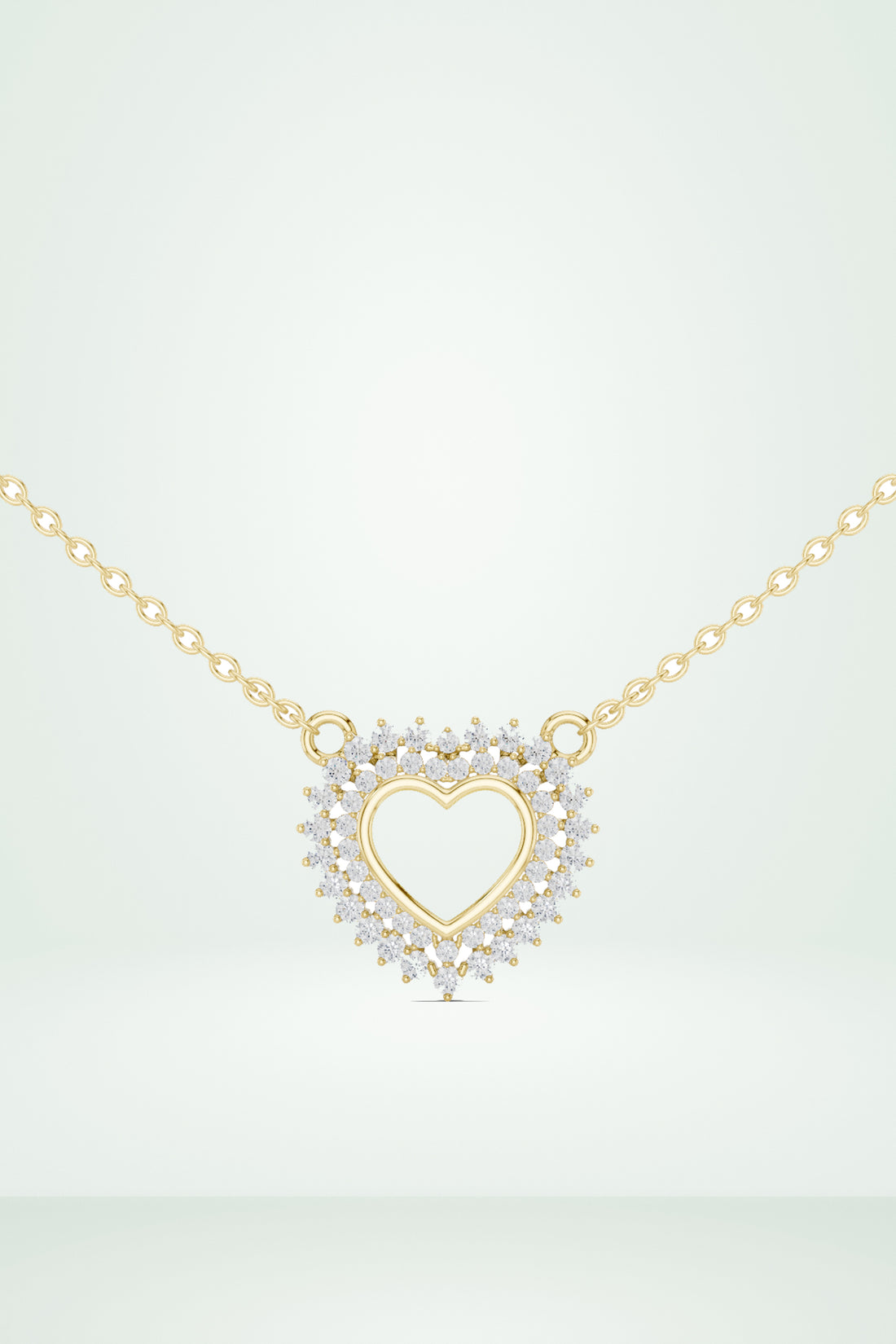 Romantic Diamond-Accent Heart Pendant