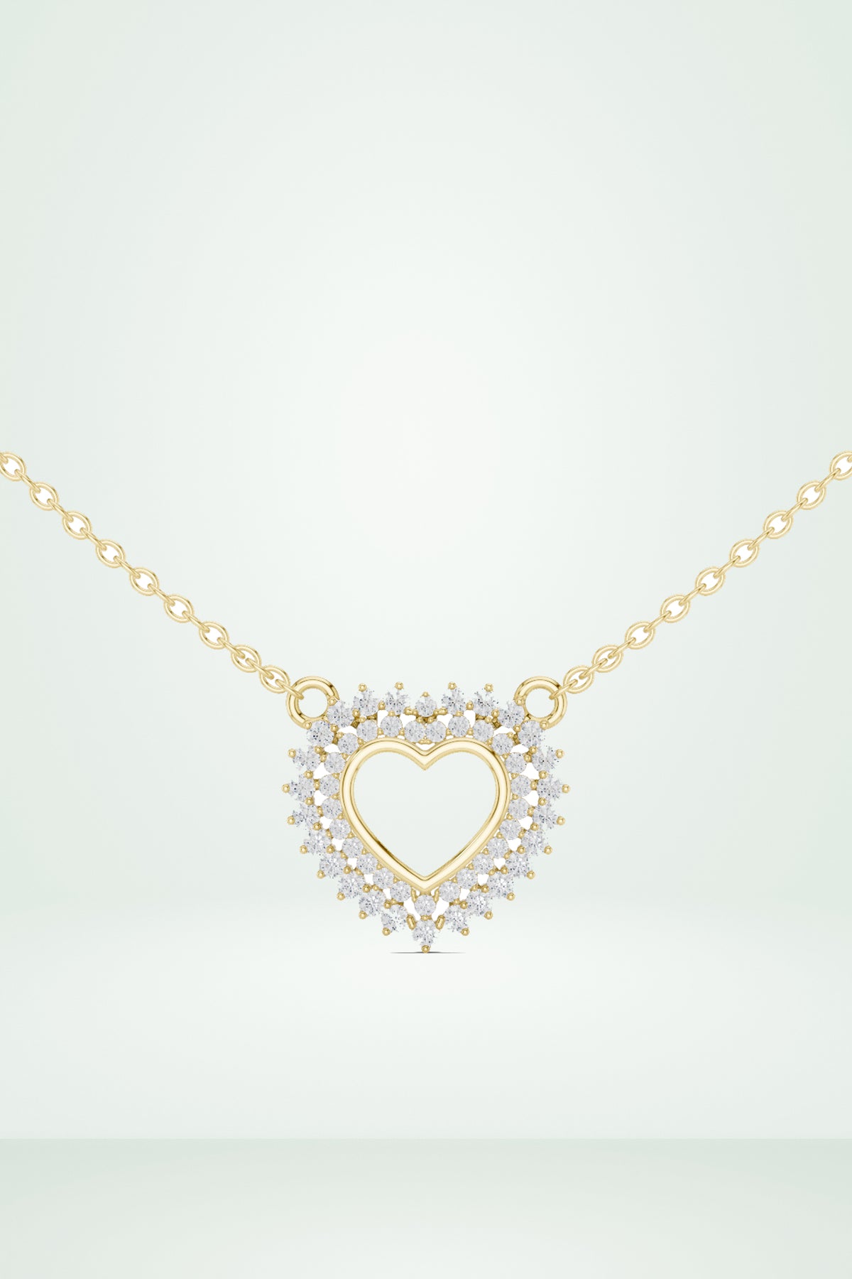 Romantic Diamond Accent Heart Pendant