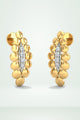 Gold Bubble Diamond Earring