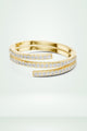 Double-Row Pave Diamond Wrap Ring