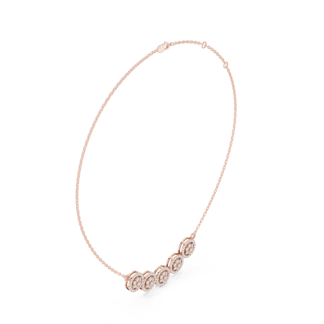 buy moissanite cluster pendant