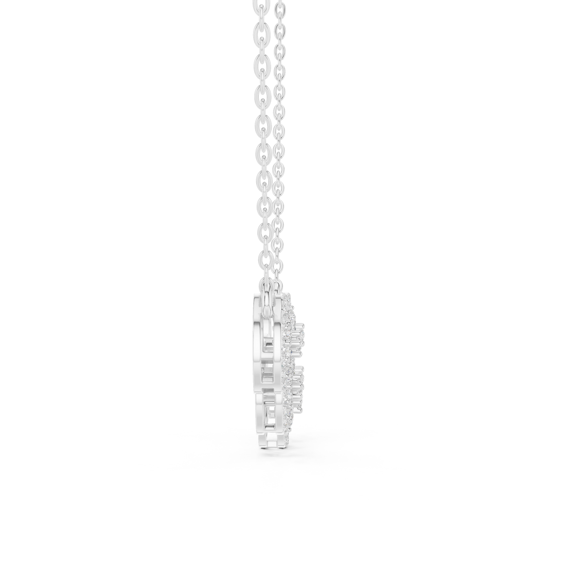 Multi Round Cluster Diamond Necklace