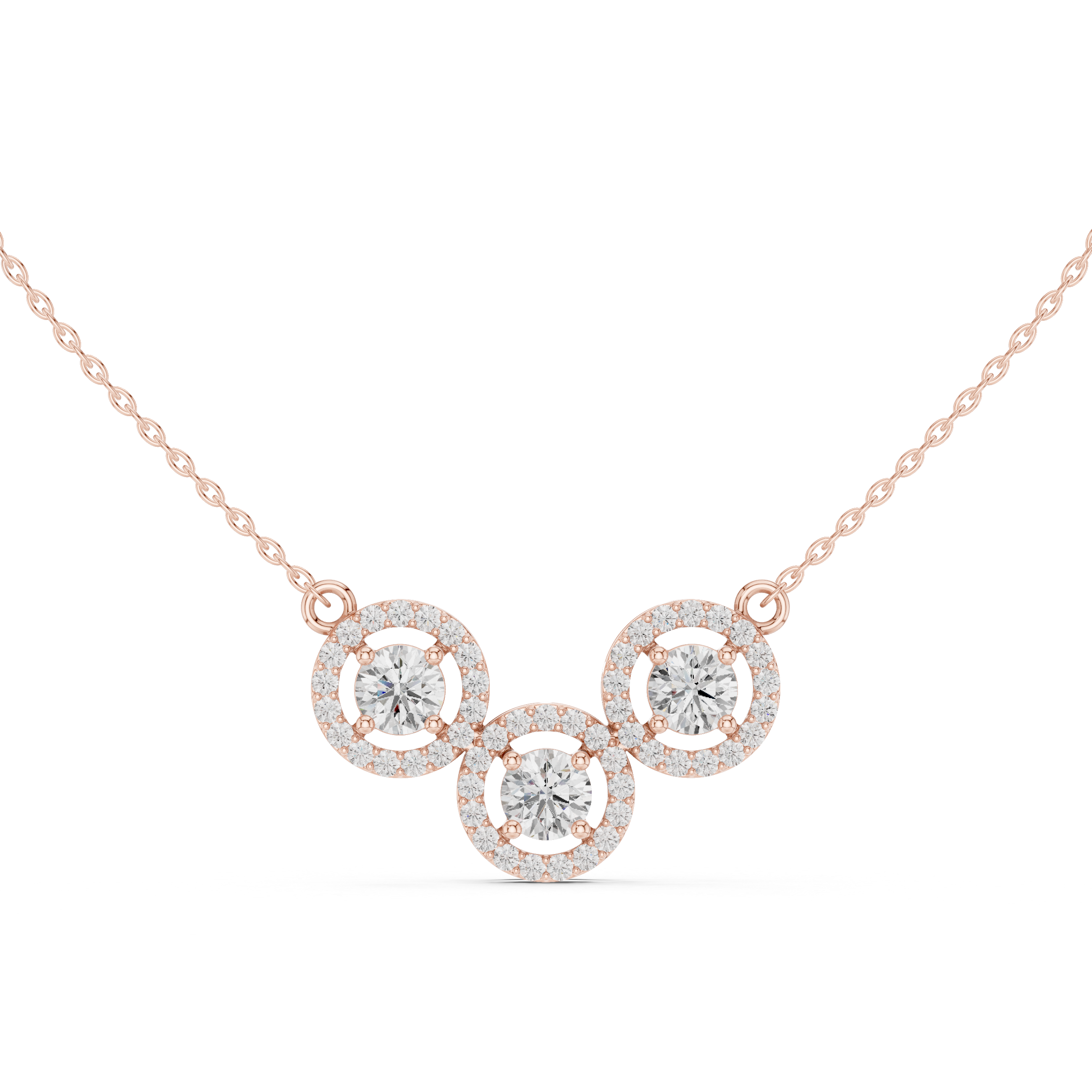 Buy sparkling round diamond halo pendant