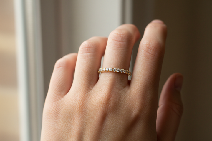 The "Forever Yours" Gold Diamond Eternity Ring