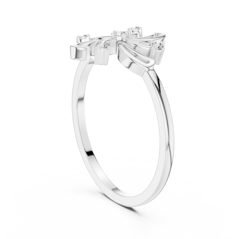 Designer Swirl Diamond Ring